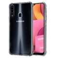 Miniatyrbild 7 av 10: Skyddande Silikonskal - Samsung Galaxy A20S Blå/Rosa