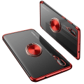 Pikkukuva 6 / 11: Huawei P20 - Elegant Floveme Silikonskal Ringhållare Svart