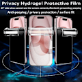Miniatyrbillede 3 af 11: iPhone 15 Pro Max Integritetsskyddande Hydrogel Mjuk skärmskydd Transparent