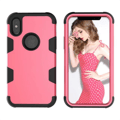Skyddsskal "Rugged Robot" f�r iPhone X/XS Rosa/Svart