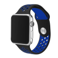 Miniatyrbild 8 av 11: Apple Watch 40mm -  ROYBEN Exklusiva Silikonarmband Hög Kvalité Blå/Vit M