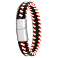 Miniatyrbillede 4 af 7: Stilrent Flätat Slittåligt Unisex Armband Kaffe