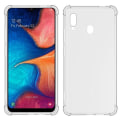 Pikkukuva 2 / 11: Stötdämpande Silikonskal - Samsung Galaxy A20E Transparent/Genomskinlig