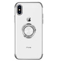 Miniatyrbilde 8 av 11: Elegant Smart Silikondeksel med Ringholder - iPhone X/XS Roséguld