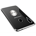 Pikkukuva 2 / 11: Samsung Galaxy A40 - FLOVEME Silikonskal med Ringh�llare Svart