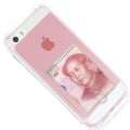 Pikkukuva 5 / 7: iPhone 5/5S/5SE - Stöttåligt Silikonskal med Kortfack Transparent