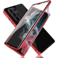 Miniatyrbild 6 av 11: Smidigt Dubbelsidigt Magnetiskt Skal - Samsung Galaxy S22 Ultra Blå