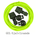 Miniatyrbillede 1 af 11: Praktiske Elastiske Skolisser med Snøre (Flere farver) Gul (Självlysande)