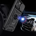 Pikkukuva 11 / 11: Extra Skyddande Armor Skal med Ringhållare för iPhone 13 Grön