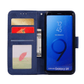 Miniatyrbilde 5 av 11: LEMAN Stilrent Plånboksfodral - Samsung Galaxy S9 Marinblå