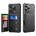 iPhone 16 Pro  Ultratunt skydd med praktisk plånboksfunktion Svart