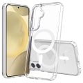 Pikkukuva 2 / 11: Magnetiskt trådlöst laddningsskal med stötskydd i PC-material för Galaxy S22 plus Transparent