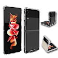 Miniatyrbilde 1 av 9: Stötdämpande (Floveme) Skal - Samsung Galaxy Z Flip 4 Genomskinlig