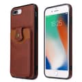 Smidigt Skal med Kortfack - iPhone 7 Plus Mörkbrun
