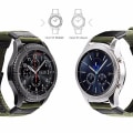 Miniatyrbild 9 av 11: Stilsäkert Nylonarmband - Samsung Galaxy Watch S3 Frontier Svart 20mm