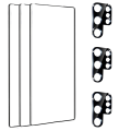 Miniatyrbillede 4 af 11: 2-PACK Galaxy S23 Ultra 1 Set 3D Skärmskydd + 3D Kameralinsskydd Transparent