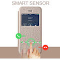 Miniatyrbillede 6 af 11: Exklusivt Smartfodral med Fönster & Svarsfunktion för iPhone 7 Svart