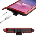 Pikkukuva 9 / 11: Samsung Galaxy S10 Plus - Skyddsfodral i Aluminium HEAVY DUTY Röd