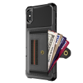 Pikkukuva 7 / 11: iPhone X/XS - Skal med Korthållare Röd