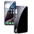 Pikkukuva 3 / 11: iPhone 15 Pro Näytönsuoja Anti-Spy HD 0,3mm 3-Pakkaus Svart