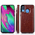 Pikkukuva 2 / 11: Effektfullt Skal med Korthållare - Samsung Galaxy A40 Röd