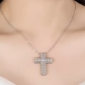 Miniatyrbilde 3 av 6: Elegant Kors Halsband Silver