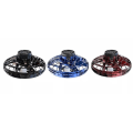 Miniatyrbilde 9 av 11: Effektfull Flygande Spinner Fidget Toy Drönare LED-Ljus Svart