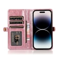 Miniatyrbild 11 av 11: Elegant plånboksfodral i läder för iPhone 15 Pro Max Svart