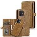 Miniatyrbillede 1 af 11: iPhone 12 Mini - Praktisk Robust 2-i-1 Pungetui Brun