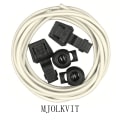 Miniatyrbilde 6 av 11: Elastiske Skolisser i flere farger (1 meter) Vit