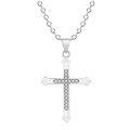 Miniatyrbilde 4 av 8: Stilsäkert Kors Halsband Silver