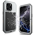 Miniatyrbild 11 av 11: iPhone 16 Pro Max - HEAVY DUTY Skal - Ultimat Stötskydd i Aluminium Silver