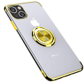 Miniatyrbillede 1 af 11: Stilsäkert Skal med Ringhållare - iPhone 13 Guld
