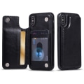 Pikkukuva 1 / 11: iPhone XR - Skal med Plånbok/Kortfack Svart