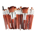 Miniatyrbilde 5 av 11: 22-delars Originalborstset från KABUKI-Minerals Träfärg/Roséguld