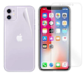 Pikkukuva 1 / 11: Fram- & Baksida iPhone 11 3-PACK Skärmskydd 9H ProGuard Transparent