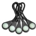 Miniatyrbild 8 av 11: 10-Pack Praktiska Glow in the Dark Blixtlåsdragare Svart
