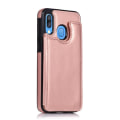 Miniatyrbilde 2 av 11: Elegant Skyddsskal med Korthållare - Samsung Galaxy A40 Svart