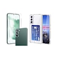 Pikkukuva 1 / 11: 1 Set Skal + Sk�rmskydd + Kameralinsskydd Samsung Galaxy S21 FE Transparent