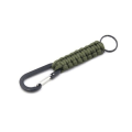 Miniatyrbillede 2 af 11: Paracord Overlevelses-Nøglering med Karabinhage Sand Kamouflage