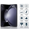 Pikkukuva 6 / 11: 1 Set Hydrogel Skärmskydd Huvudskärm+Baksida för Galaxy Z Fold 5 Transparent