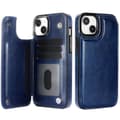 Skal/Plånbok/Kortfack från NKOBEE för iPhone 15 Marinblå