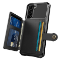 Miniatyrbilde 4 av 11: Stilsäkert Skal med Kortfack - Samsung Galaxy S22 Plus Röd