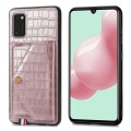 Pikkukuva 1 / 11: Samsung Galaxy A41 - Genomtänkt Skal med Kortfack Roséguld