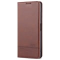Miniatyrbillede 1 af 11: Glat AZNS Wallet Case - Samsung Galaxy A22 5G Mörkbrun