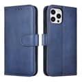 iPhone 15 PU-läderfodral - (2-kortfack) Marinblå