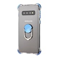 Pikkukuva 1 / 11: Samsung Galaxy S10 - Stötdämpande Skal med Ringhållare Blå
