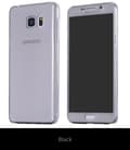 Samsung Galaxy J7 2017 Dubbelt Silikonfodral (TOUCHFUNKTION) Svart