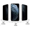 Miniatyrbillede 2 af 11: ProGuard iPhone X/XS FullCover Anti-Spy Skärmskydd 9H Svart