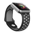 Apple Watch 42/44/45/49mm -  NORTH EDGE Stilrena Silikonarmband Svart/Grå M